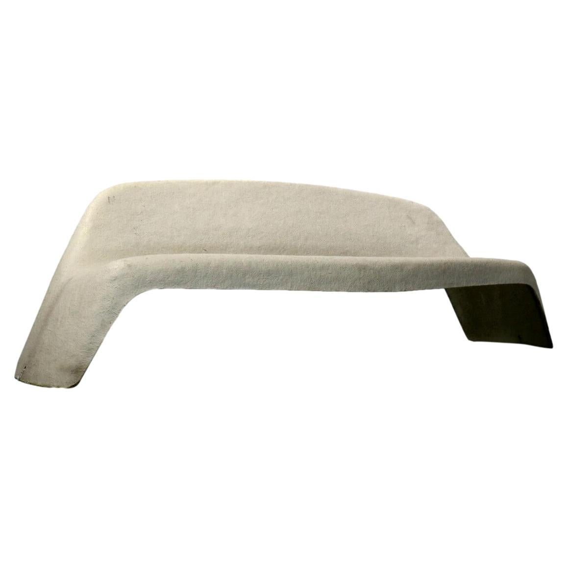 Sculptural Fiberglass Outdoor Bench by Walter Papst at 1stDibs