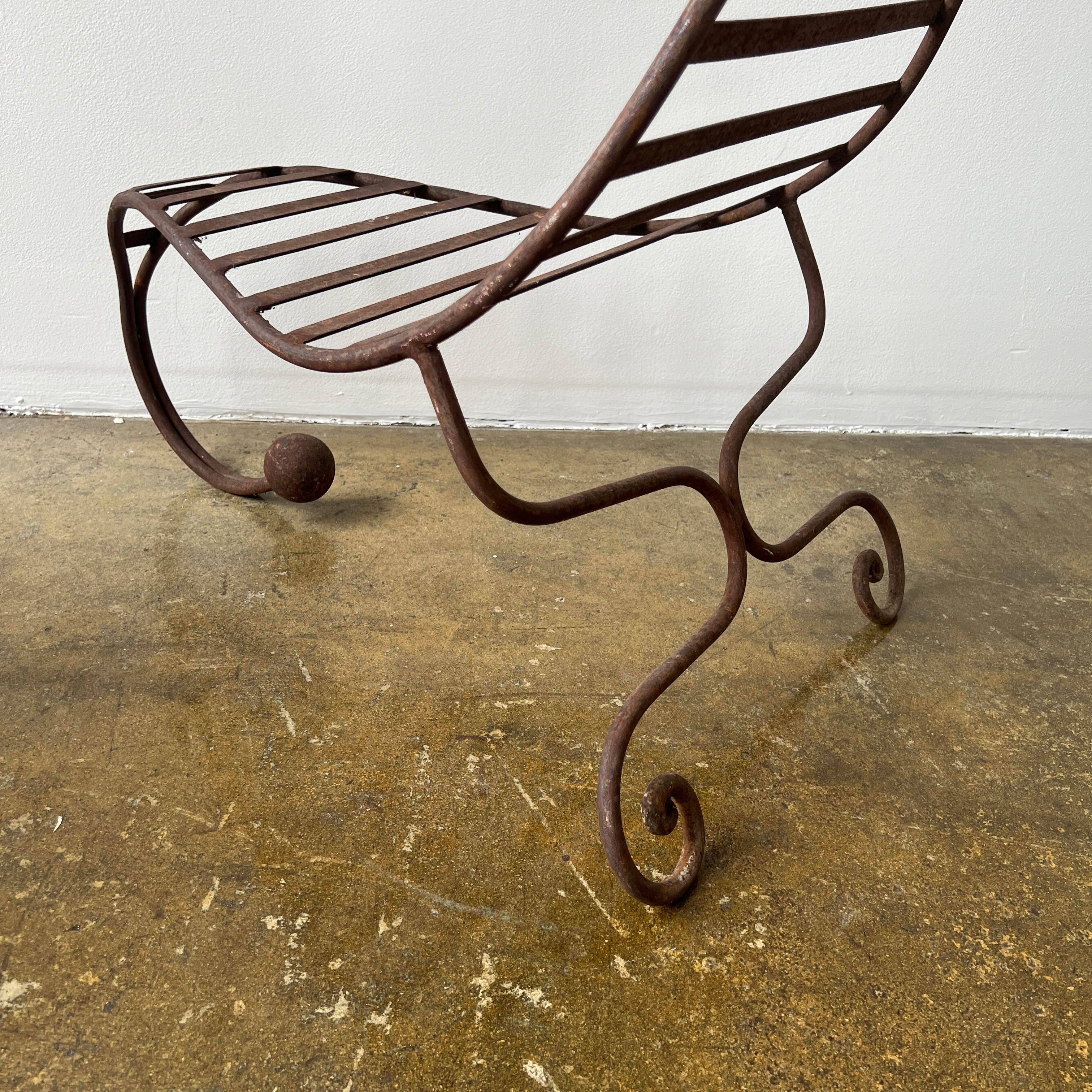 Sculptural Outdoor Iron Chairs 2