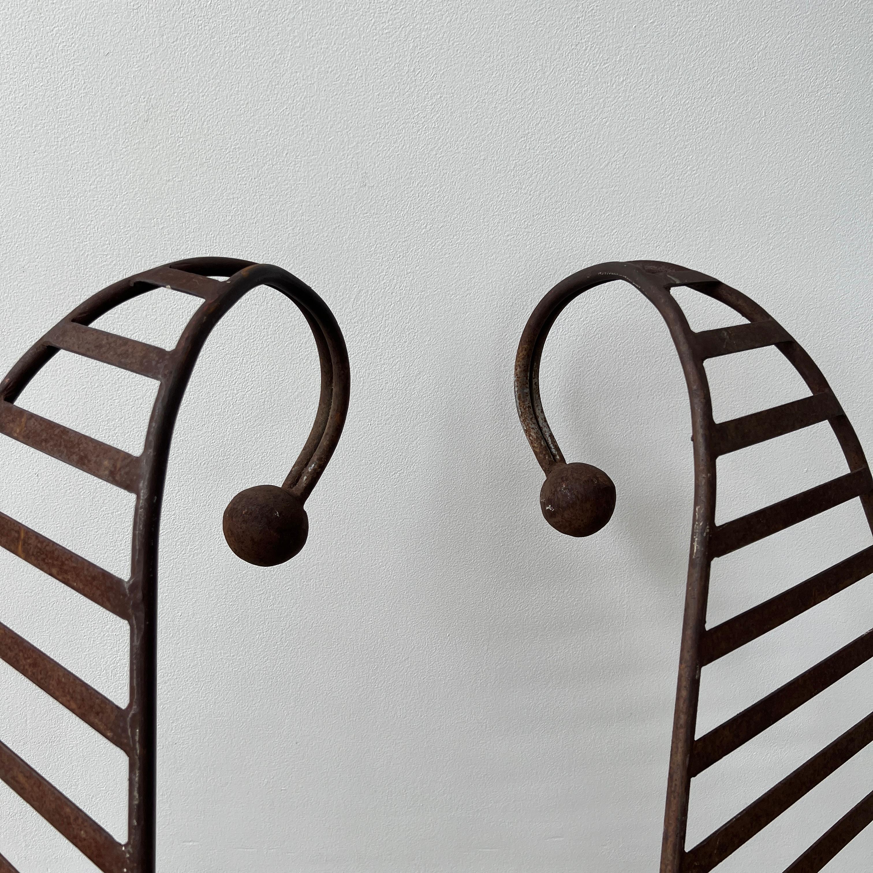 Sculptural Outdoor Iron Chairs 3