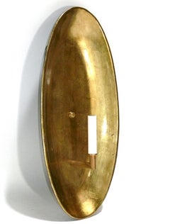 Sculptural Oval giltwood Sconce