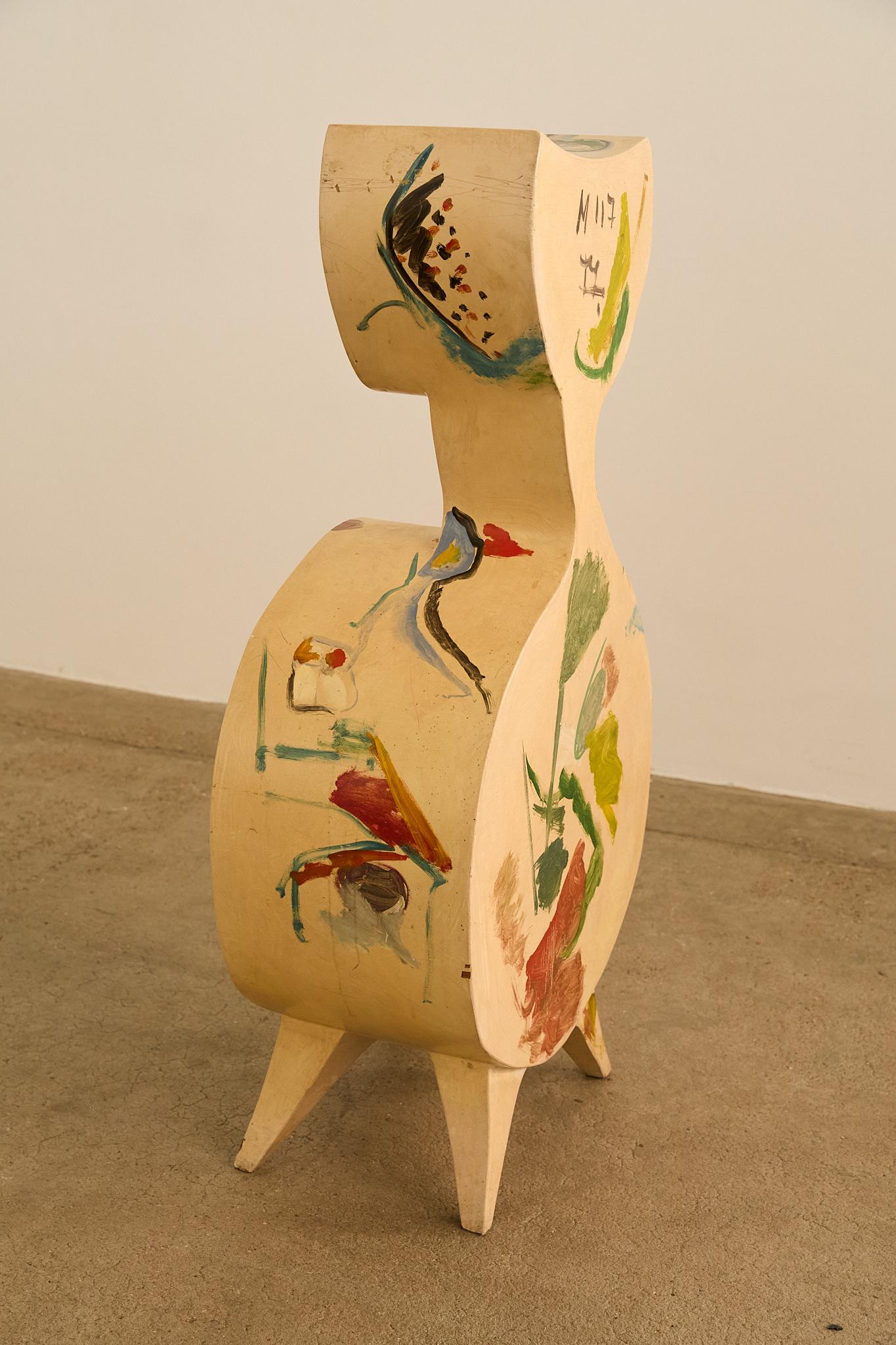 Sculptural Painted Chest of Drawers For Sale 4