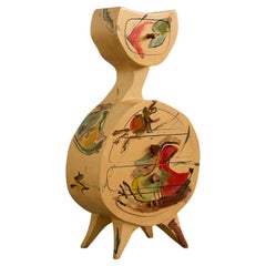 Sculptural Painted Chest of Drawers