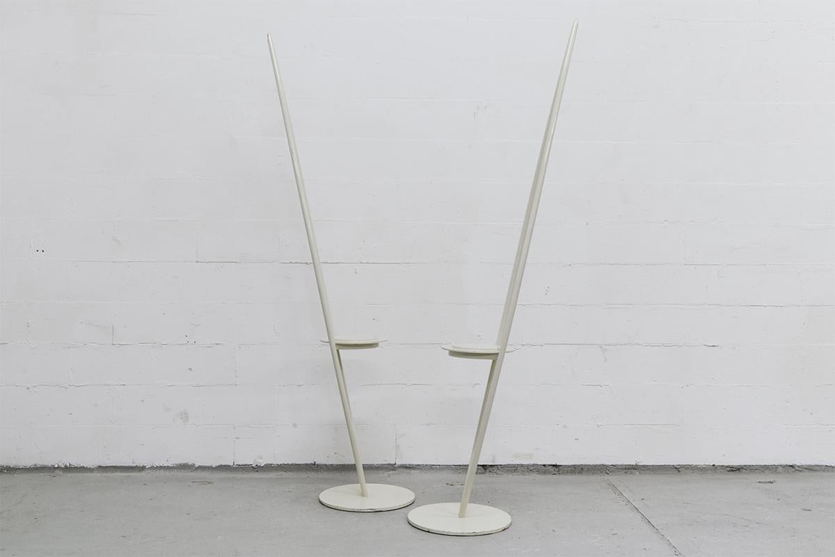 Sculptural Painted Metal Chairs by Artist János Fischer, Germany, 1986 For Sale 6