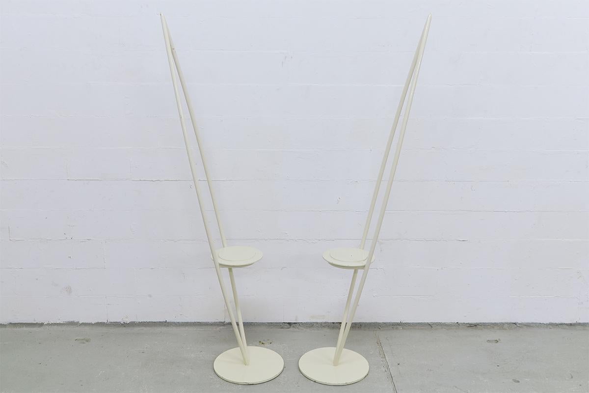 Sculptural Painted Metal Chairs by Artist János Fischer, Germany, 1986 For Sale 2