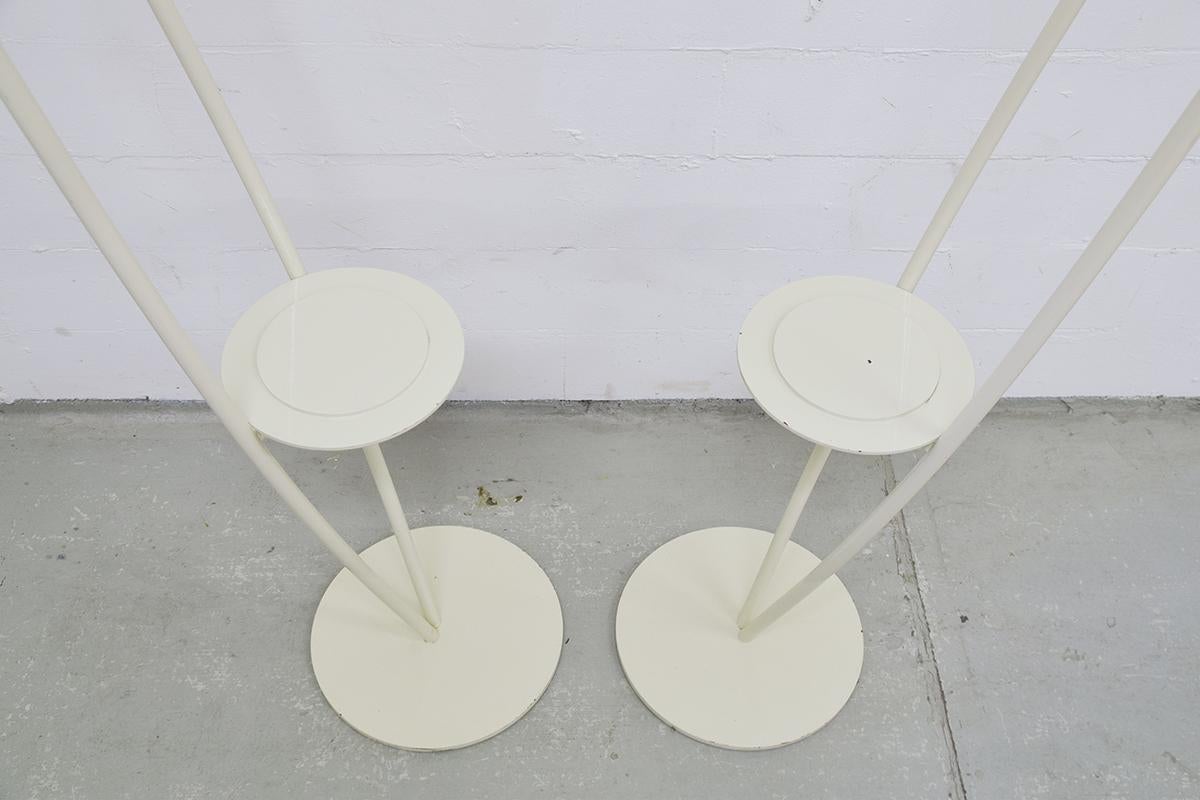 Sculptural Painted Metal Chairs by Artist János Fischer, Germany, 1986 For Sale 4