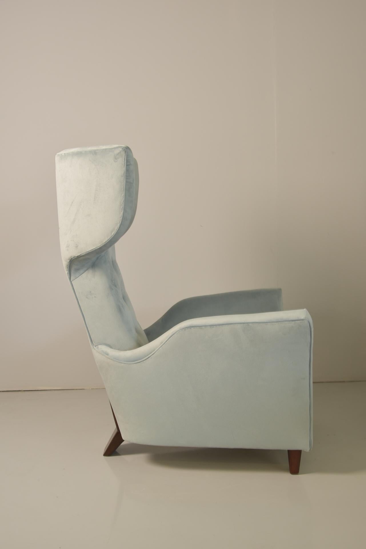 Sculptural Pair of Armchairs Attributed Franco Campi & Carlo Graffi Italy, 1950 For Sale 4