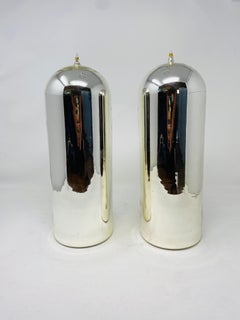 Pareja Escultórica de Claveles Espejados de Mercurio