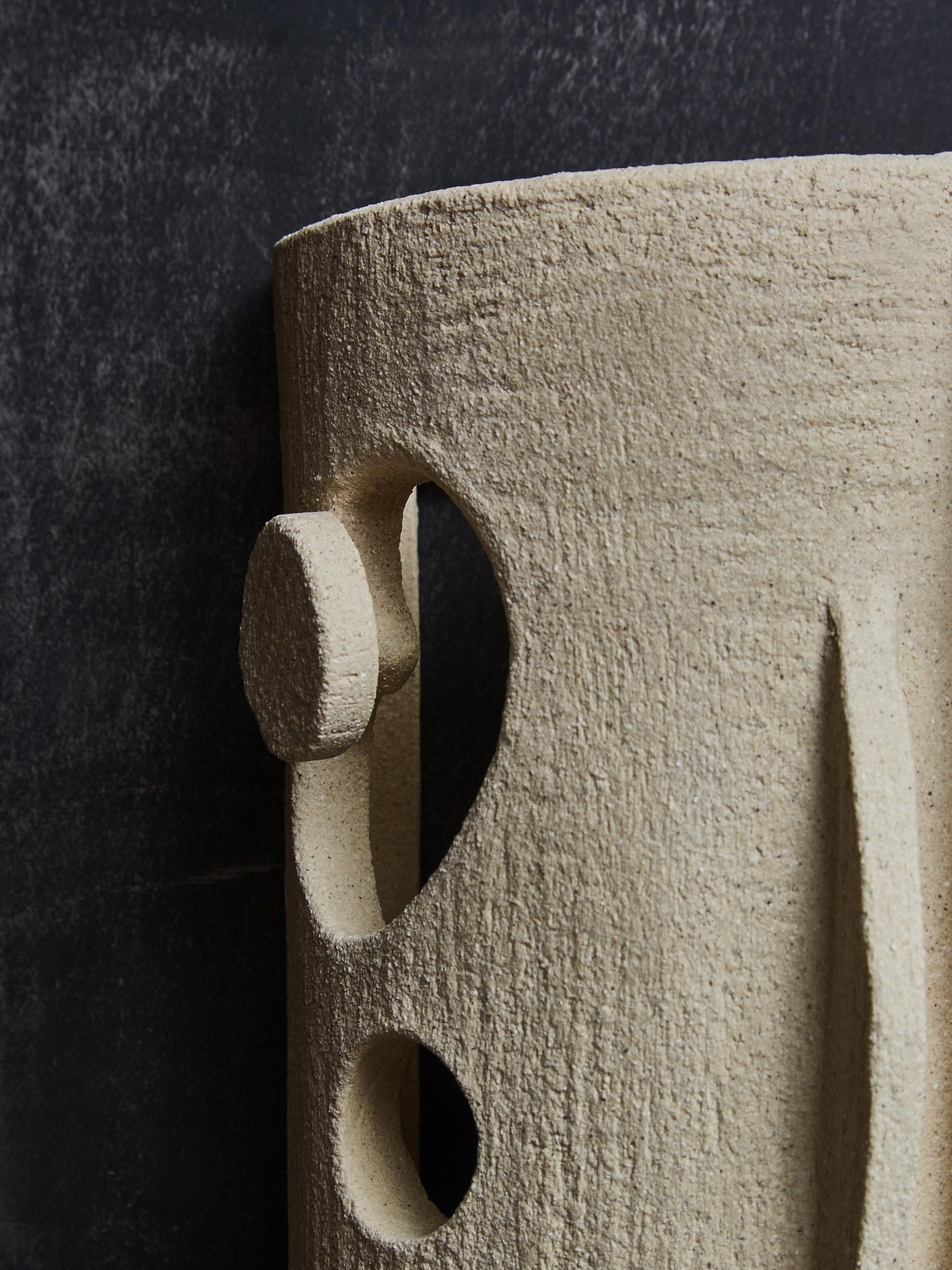 Ceramic Sculptural Pair of Wall Sconses by Olivia Cognet