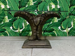 Sculptural Palm Leaf Console Table After Serge Roche & Dorothy Draper