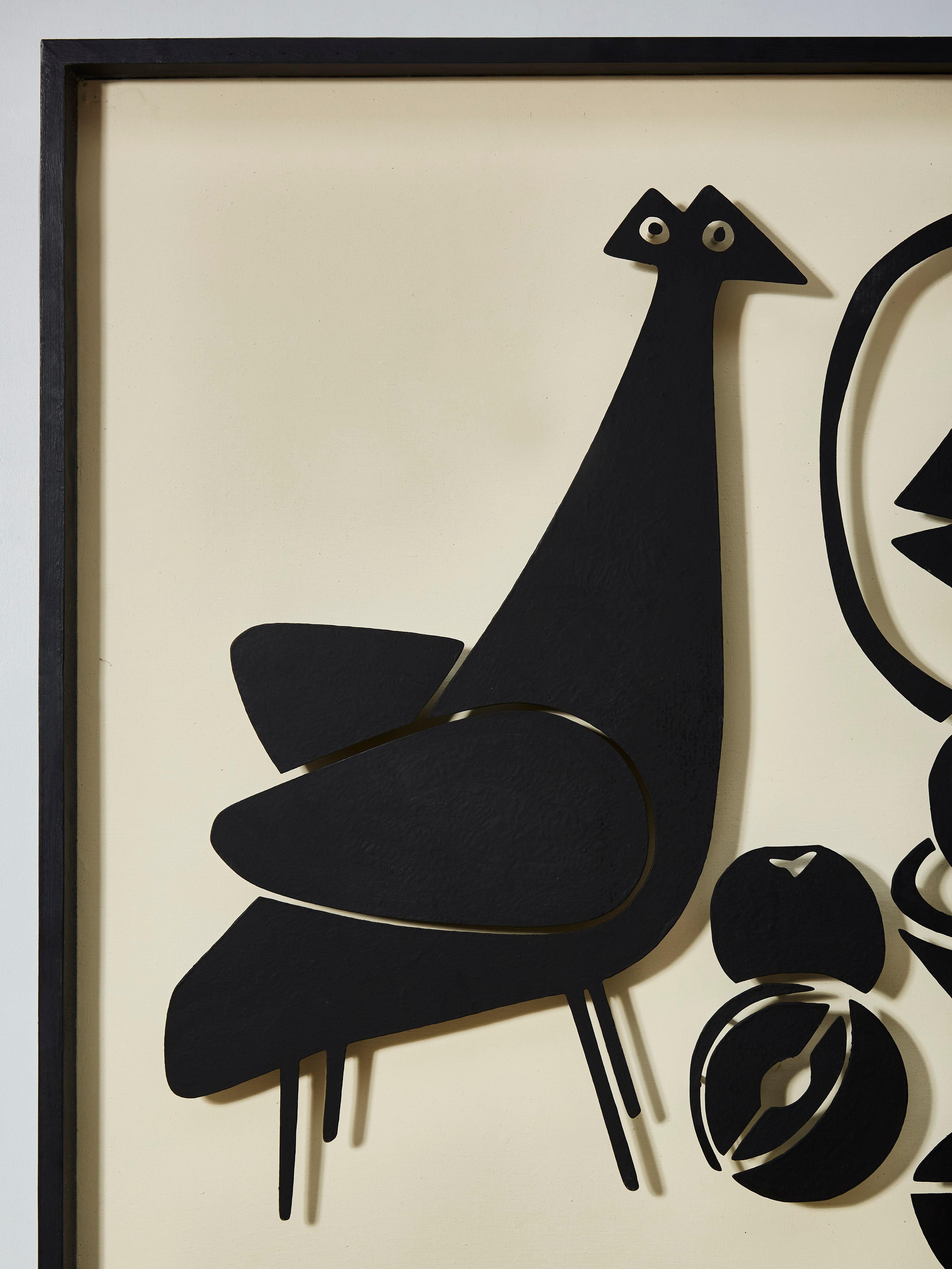 Mid-Century Modern Sculptural Panel by Antonine de Saint Pierre