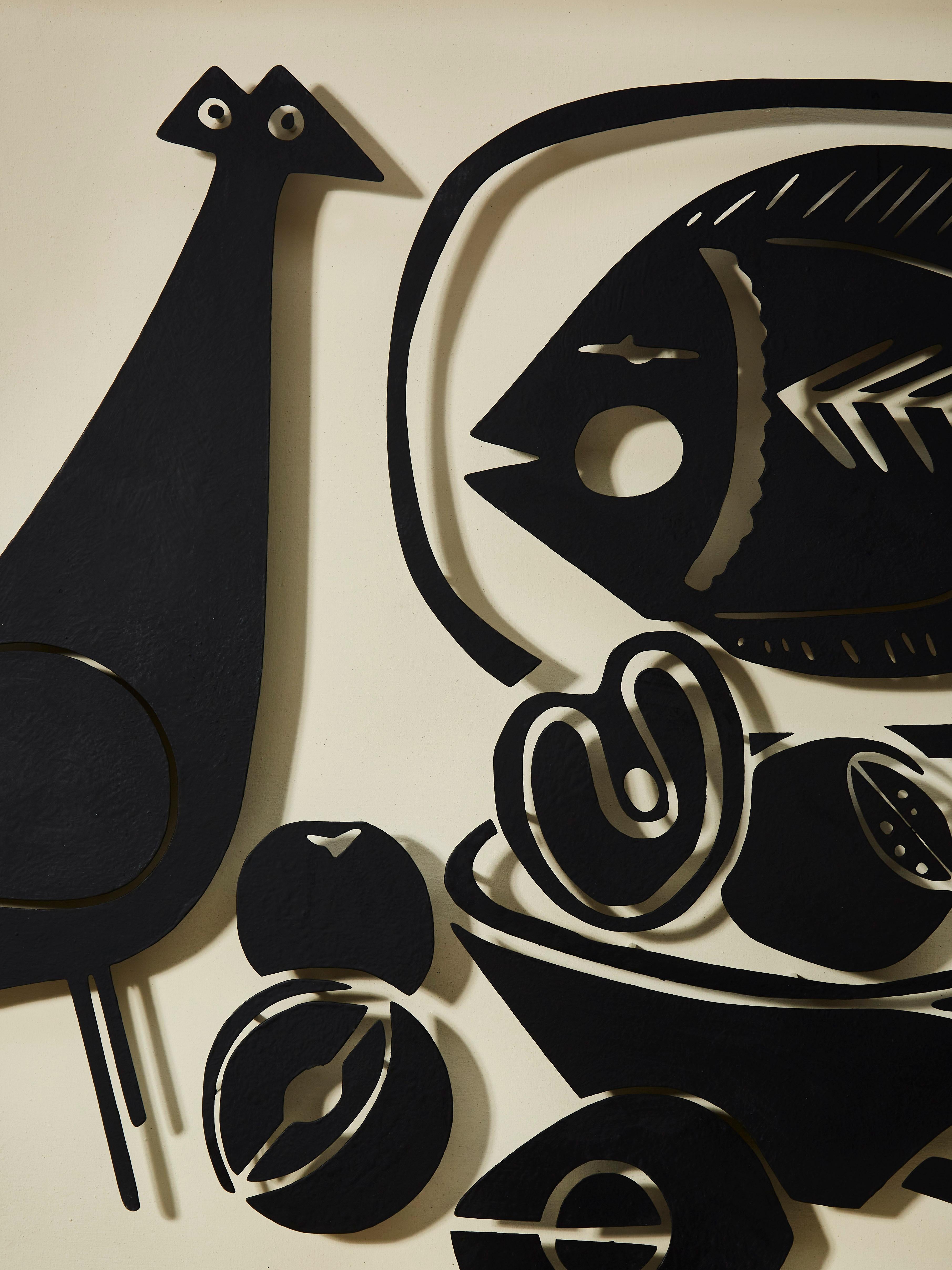 French Sculptural Panel by Antonine de Saint Pierre
