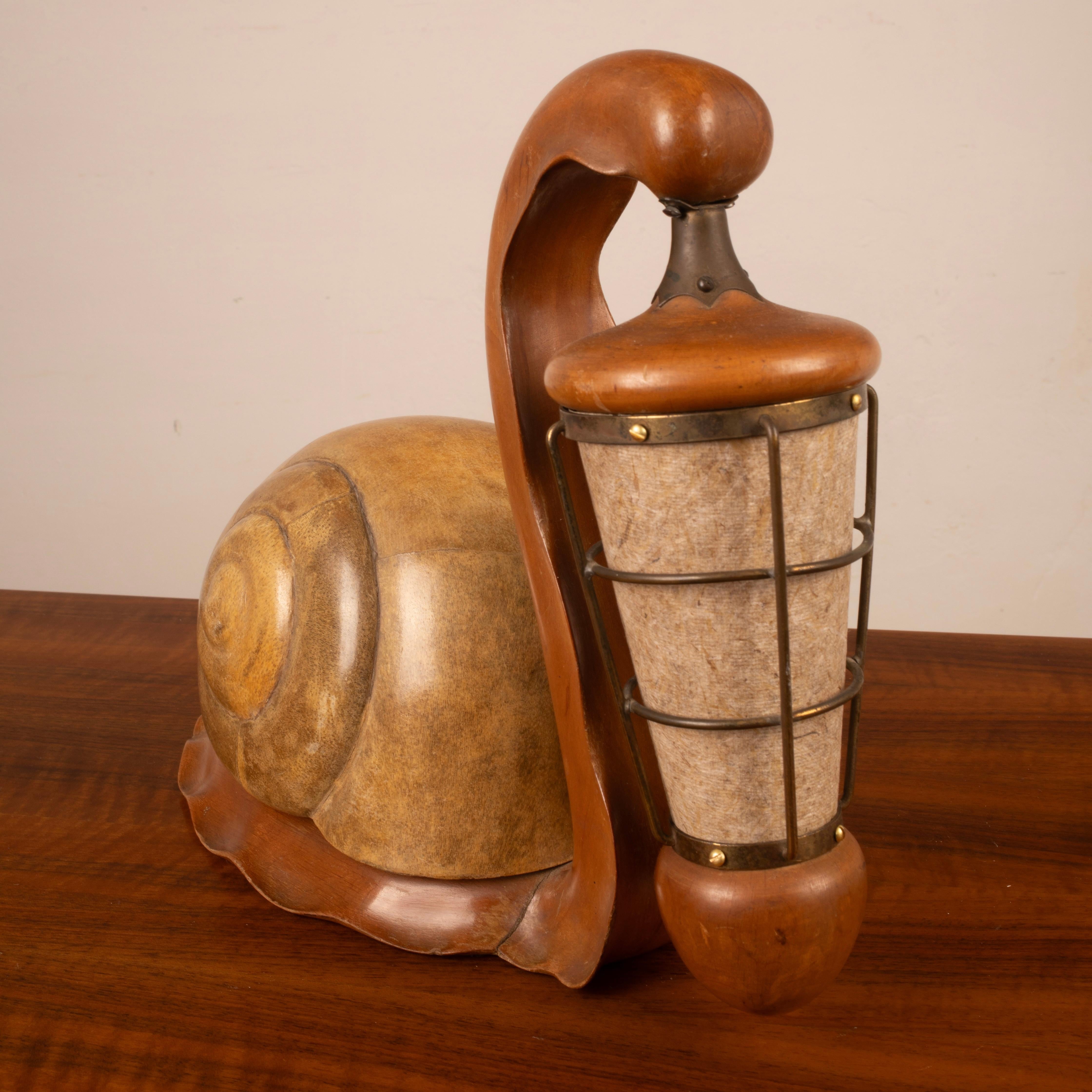 Sculptural Parchment Lamp by Aldo Tura, Italy, Mid-1950s im Angebot 3