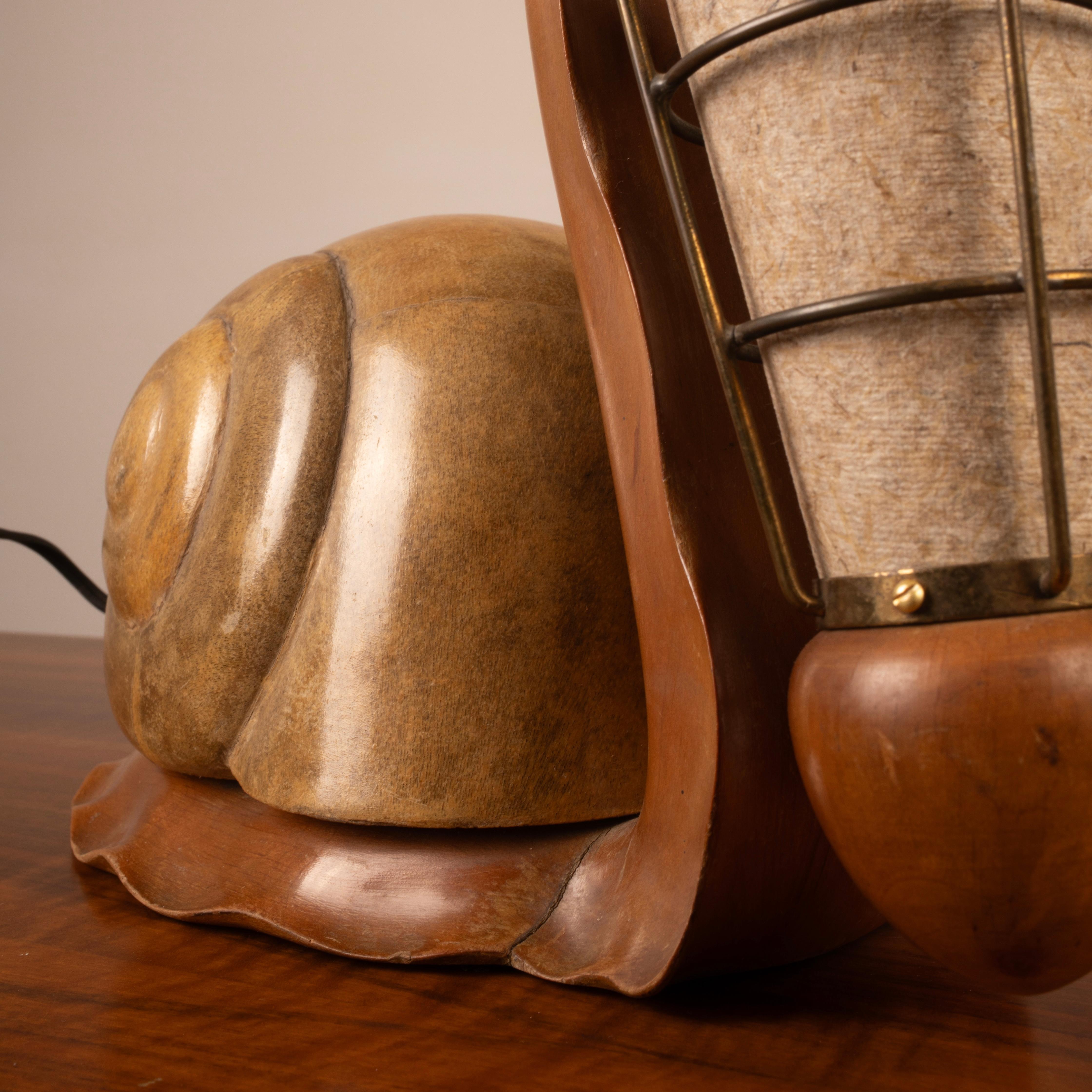 Sculptural Parchment Lamp by Aldo Tura, Italy, Mid-1950s im Angebot 9