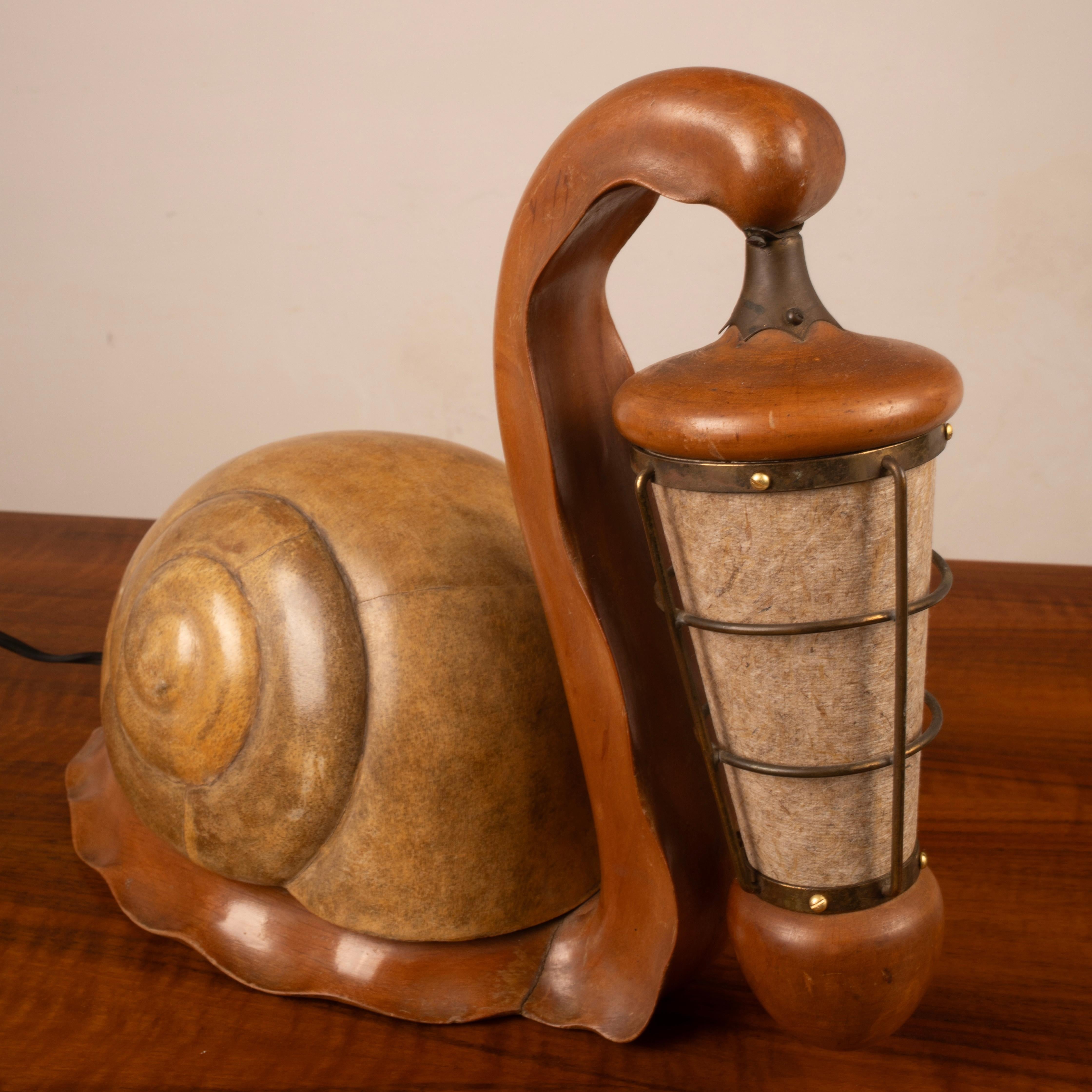 Sculptural Parchment Lamp by Aldo Tura, Italy, Mid-1950s im Angebot 10