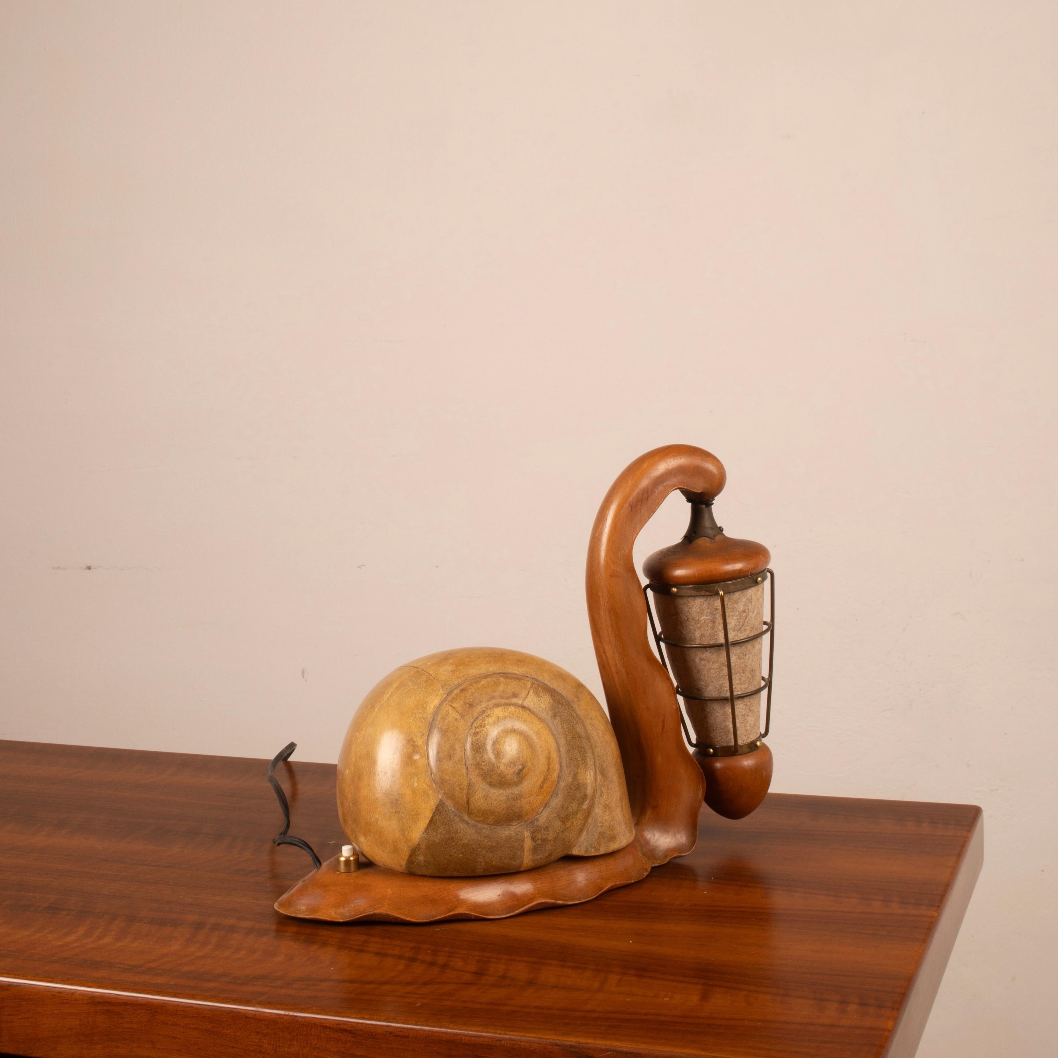 Sculptural Parchment Lamp by Aldo Tura, Italy, Mid-1950s (Moderne der Mitte des Jahrhunderts) im Angebot