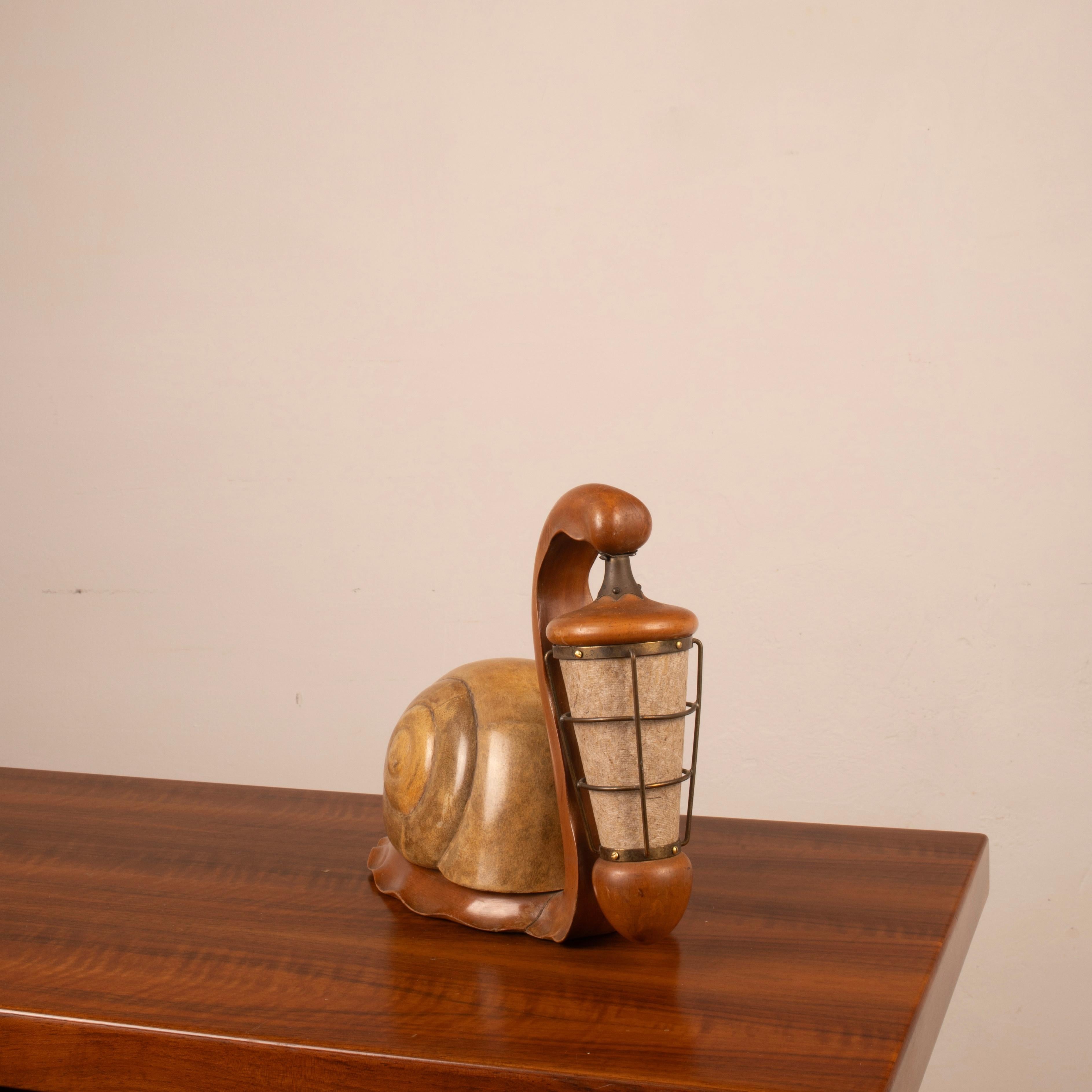 Sculptural Parchment Lamp by Aldo Tura, Italy, Mid-1950s im Zustand „Gut“ im Angebot in Conversano, IT
