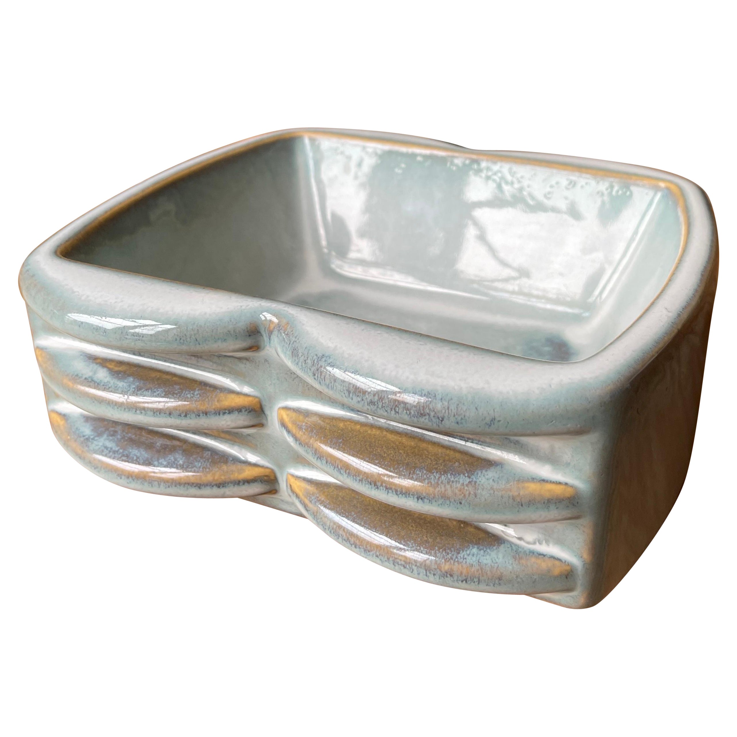 Johansen Pastellblaue Midcentury-Ablageschale, Dänemark, 1960er Jahre