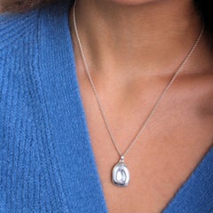 Medaglione scultoreo in argento Sterling