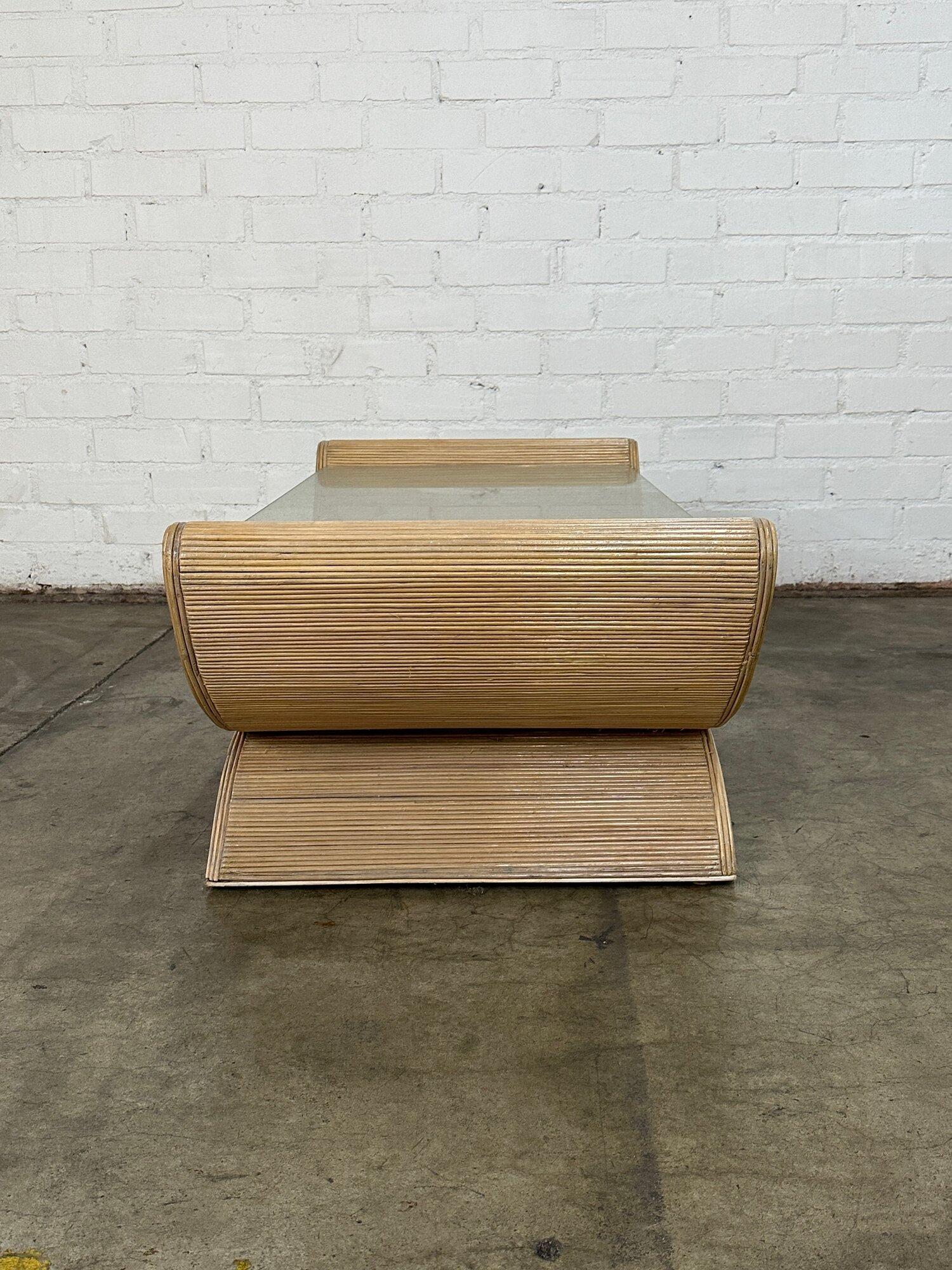 Sculptural Pencil Reed Coffee Table 5