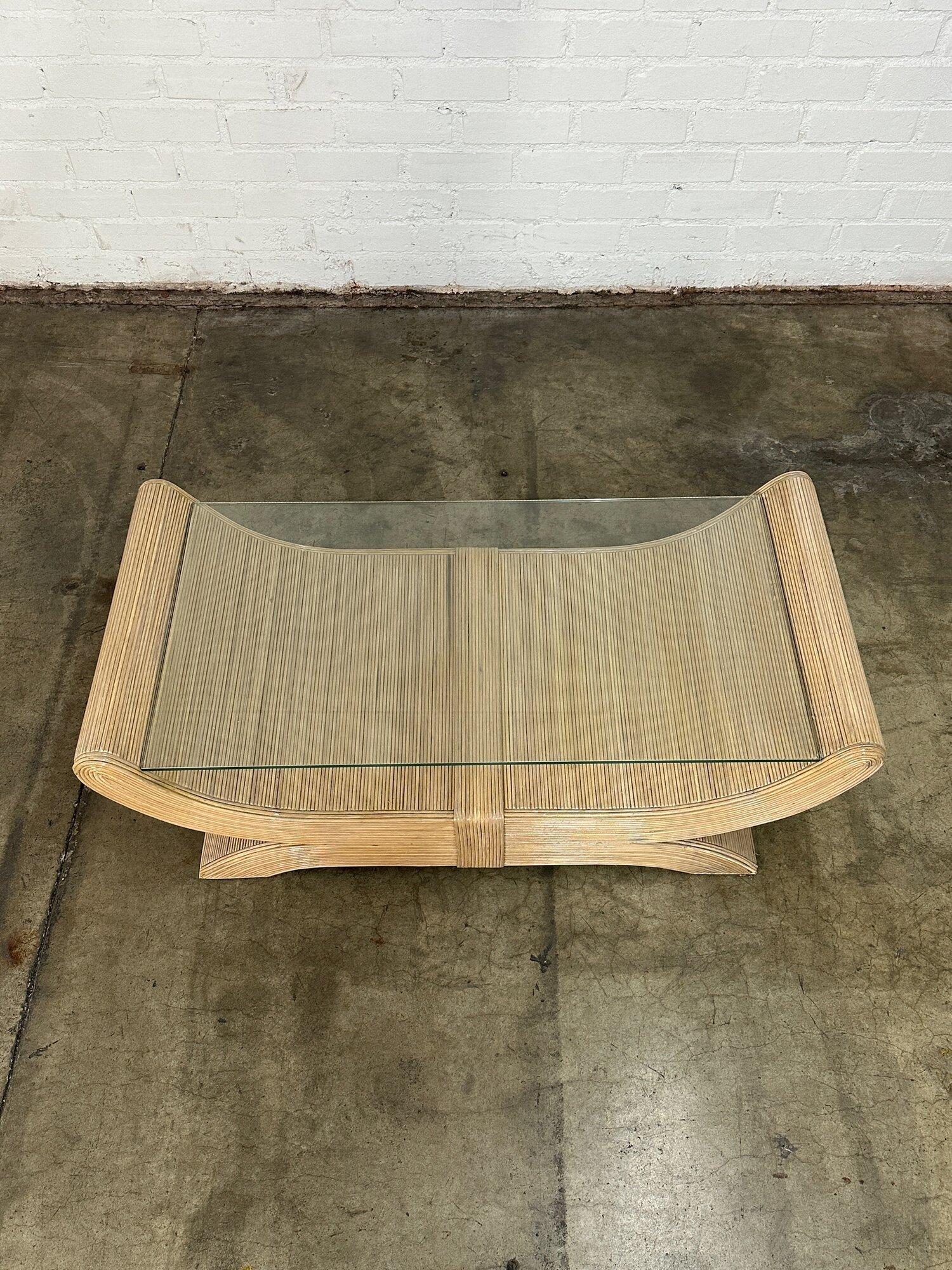 Sculptural Pencil Reed Coffee Table 1