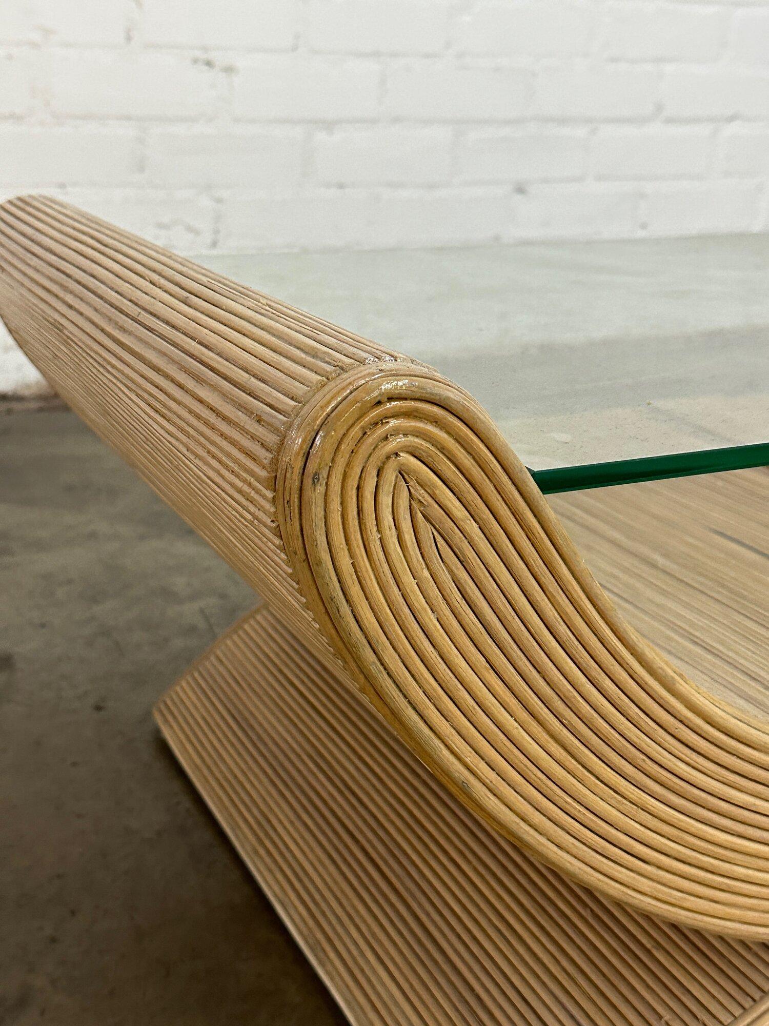 Sculptural Pencil Reed Coffee Table 2