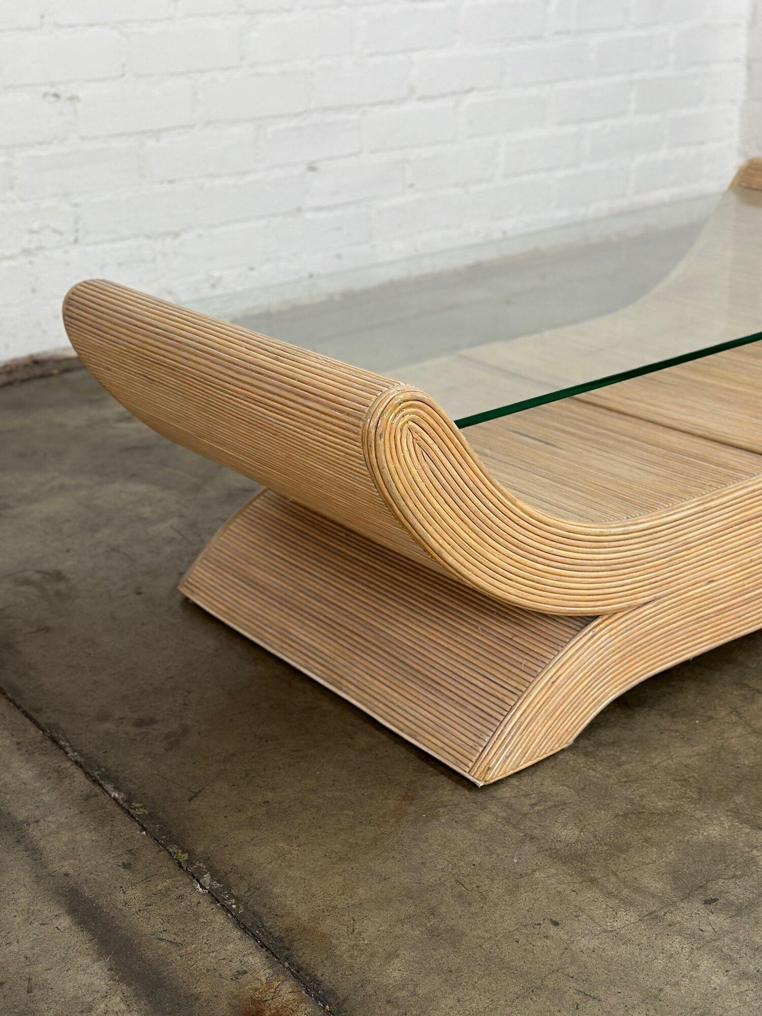 Sculptural Pencil Reed Coffee Table 3