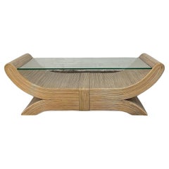 Sculptural Pencil Reed Coffee Table