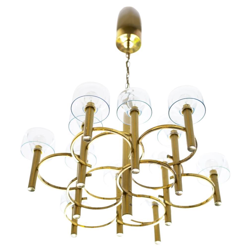 Sculptural Pendant Lamp by Gaetano Sciolari For Sale