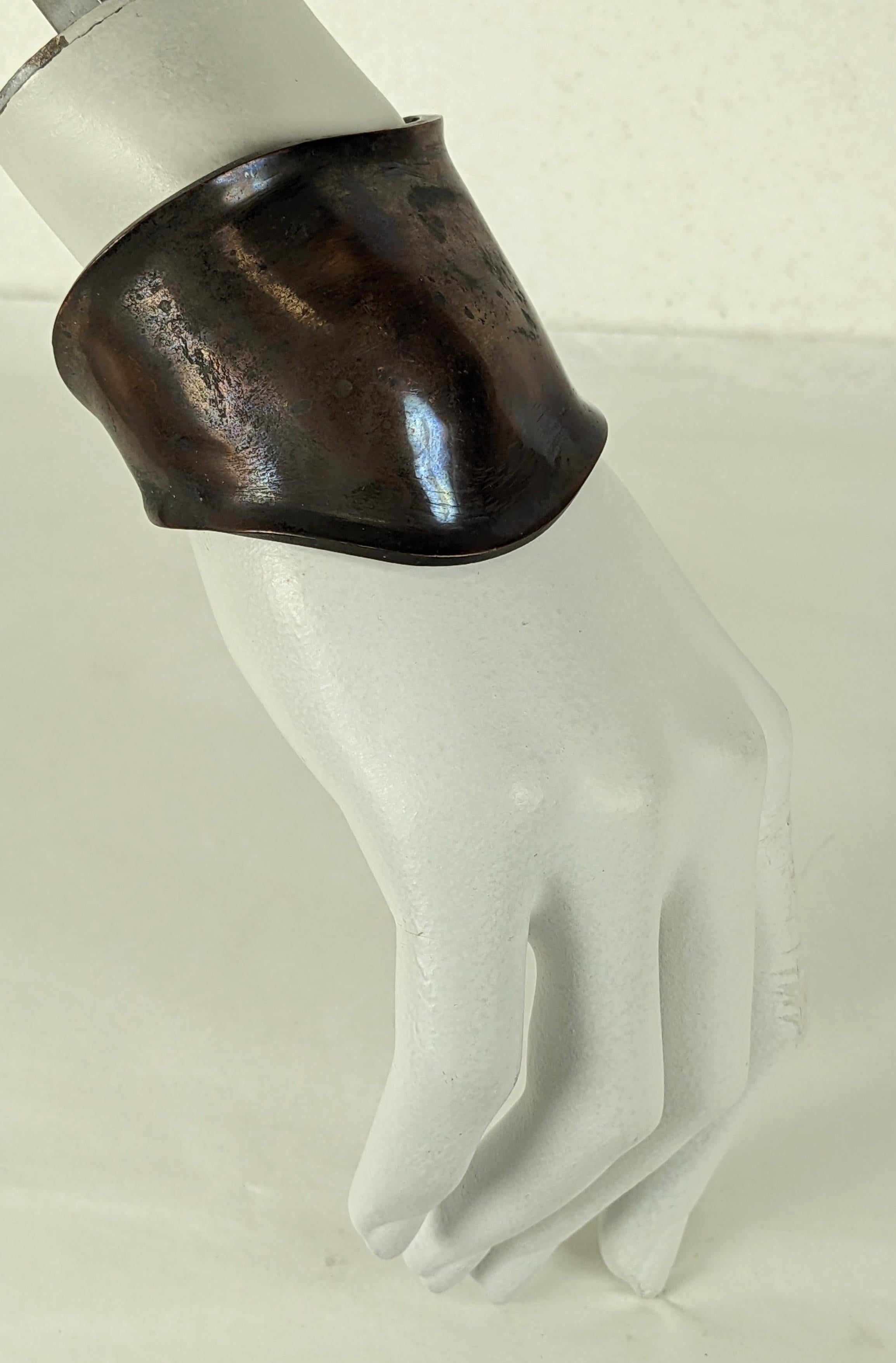 Sculptural Peretti Style Copper Bone Cuff For Sale 3