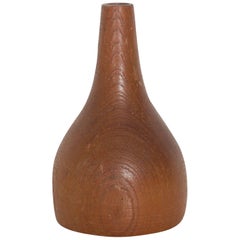 Sculptural Petite Wood Weed Pot Bud Vase after Rude Osolnik, Mid-Century Modern