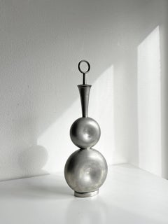 Sculptural Pewter Decanter by Gunnar Havstad, Norway, 1950s