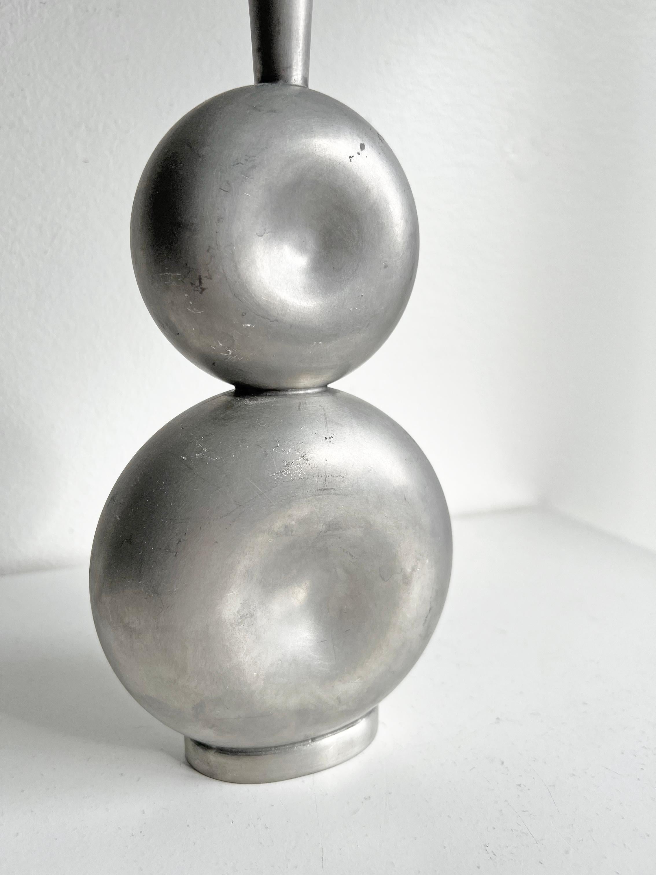 Sculptural Pewter Decanter by Gunnar Havstad, Norway, 1950s 1