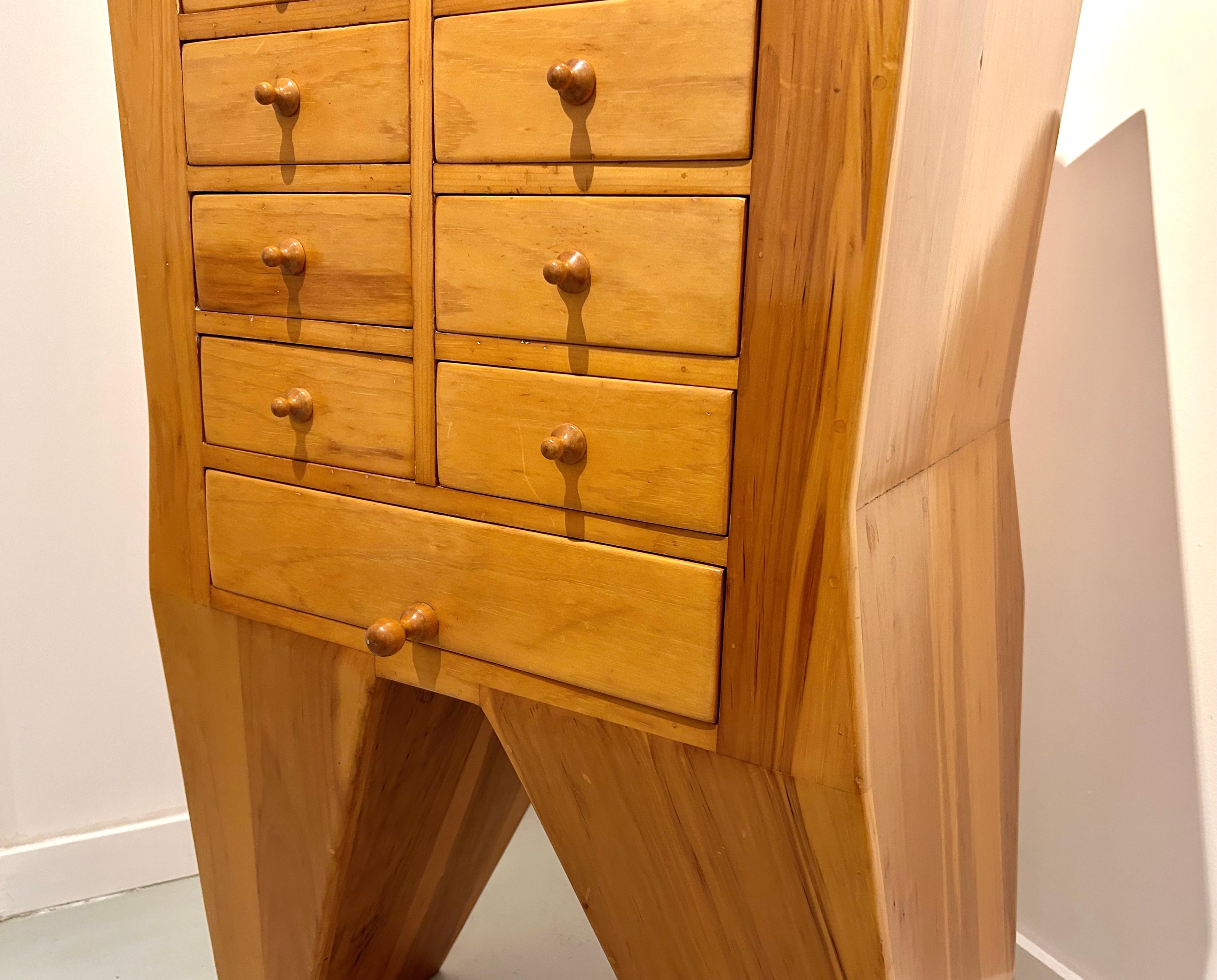 Fine XX secolo Armadio scultura in Wood di Mike Nevelson in vendita