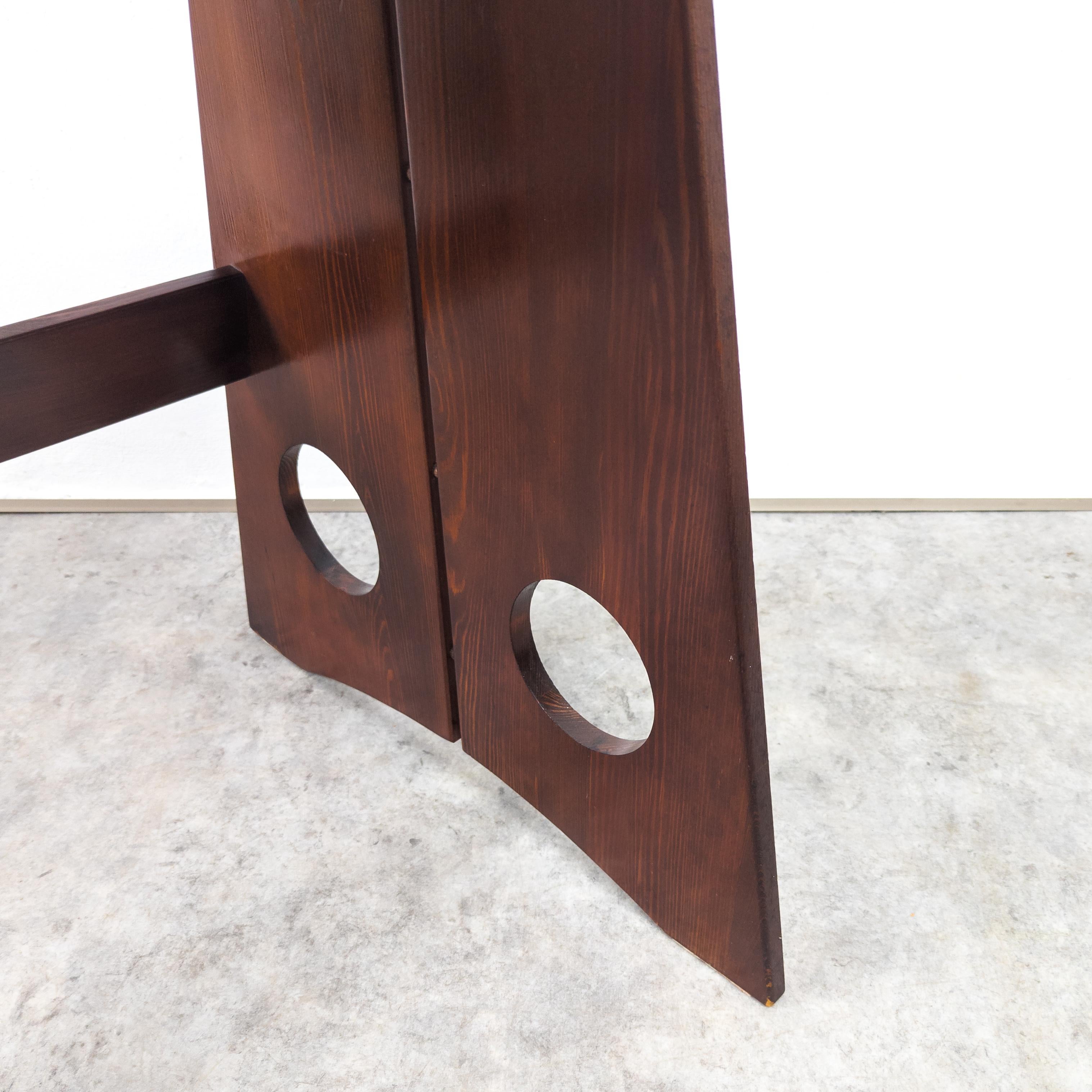Sculptural pine desk by Gilbert Marklund for Furusnickarn AB  7