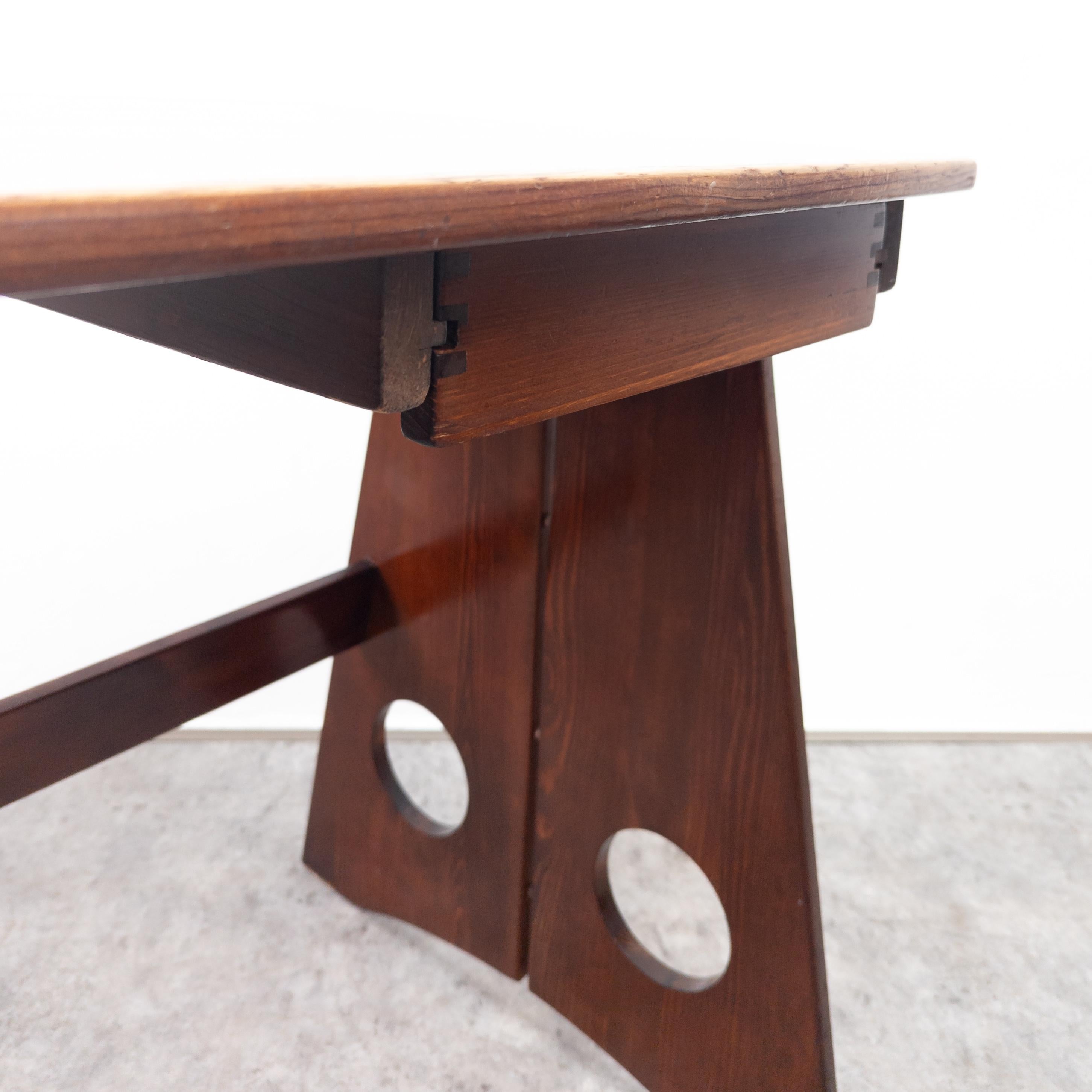 Sculptural pine desk by Gilbert Marklund for Furusnickarn AB  8