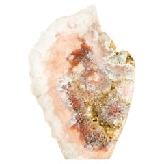 Sculptural Pink Amethyst Geode Slab Colorful Pink & Red Amethyst, Self-Standing