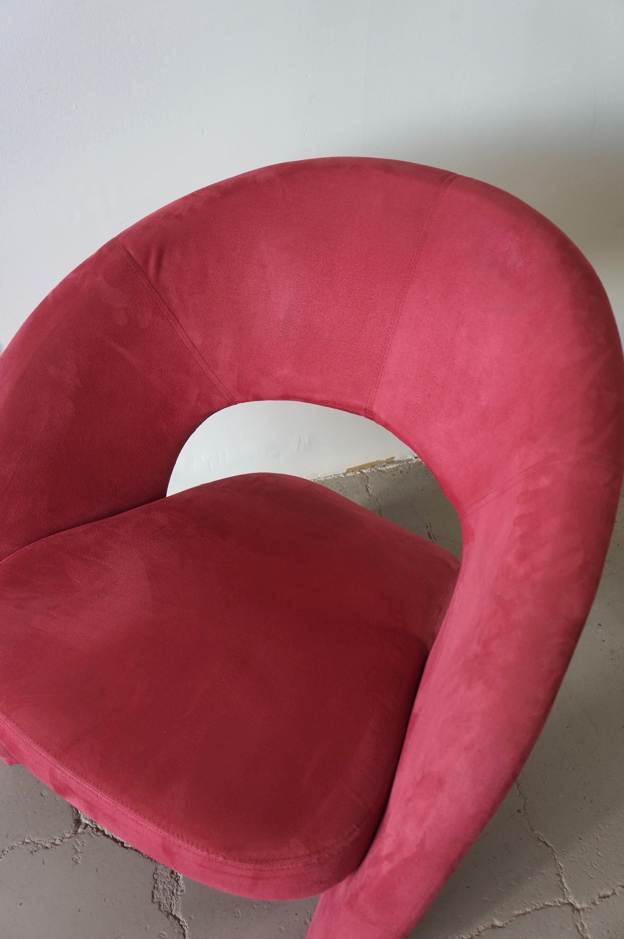 Chaise longue Jaymar rose sculpturale  1