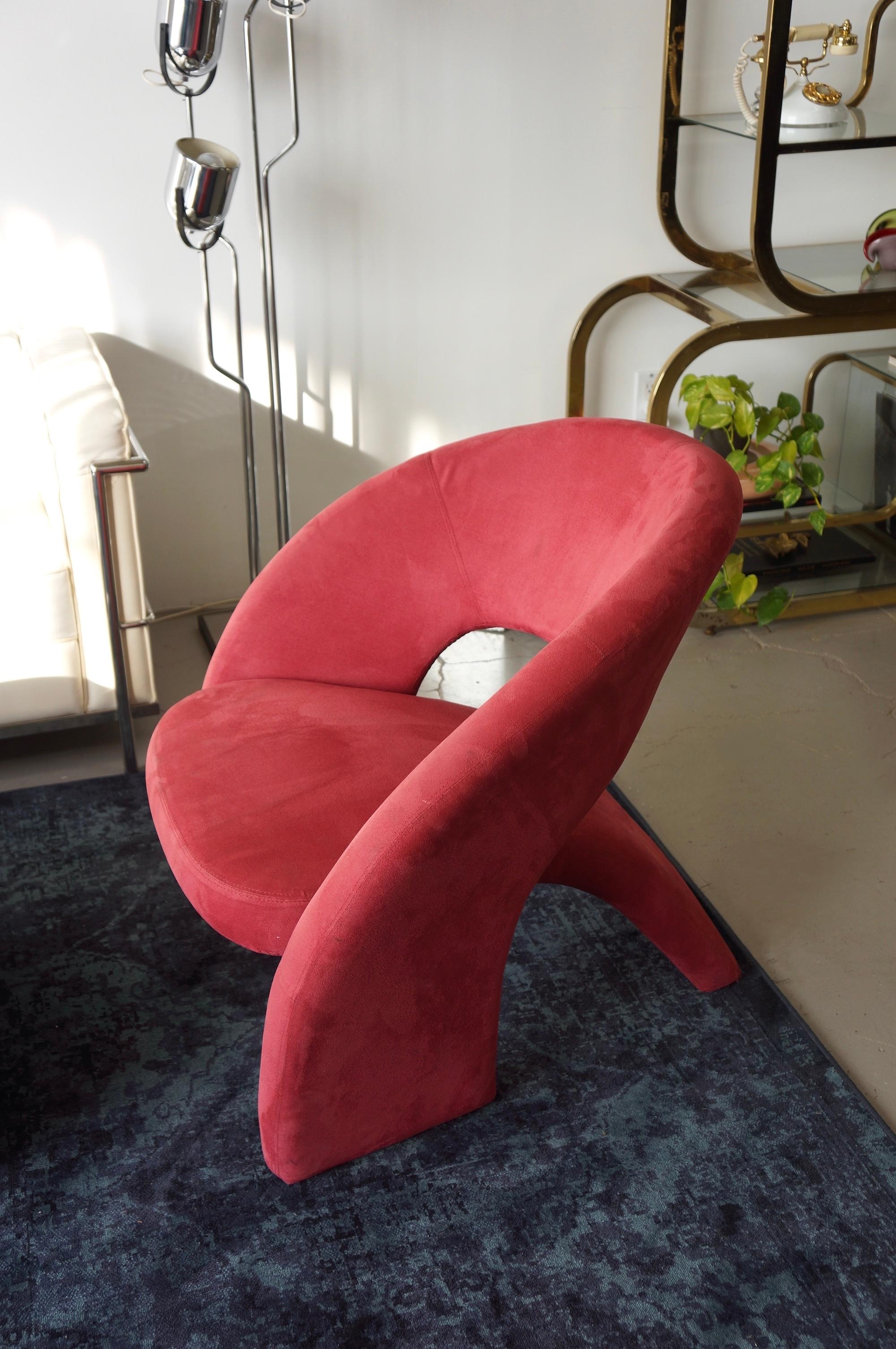 Autre Chaise longue Jaymar rose sculpturale 