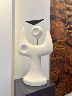 Sculptural Plaster and Steel Composition By Nicolas Vallée France