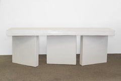 Sculptural Plaster Console Table