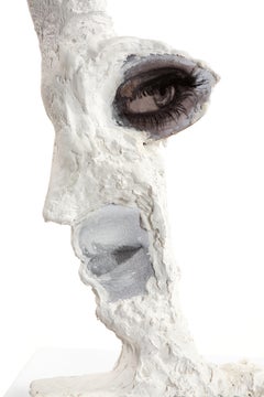 White Plaster Sculpture Figure, 21st Century by Mattia Biagi