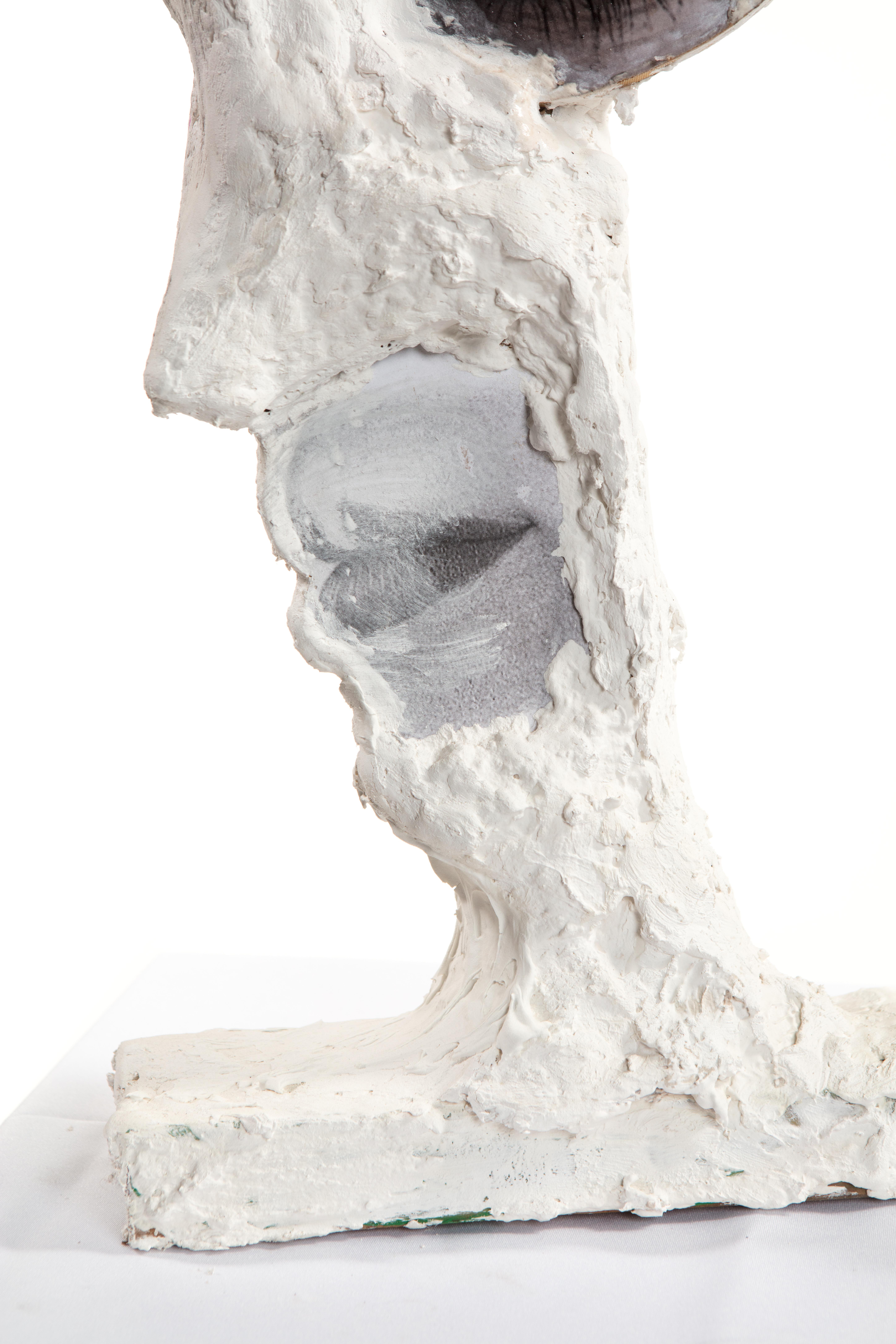 Hand-Crafted White Plaster Sculpture Figure, 21st Century by Mattia Biagi For Sale