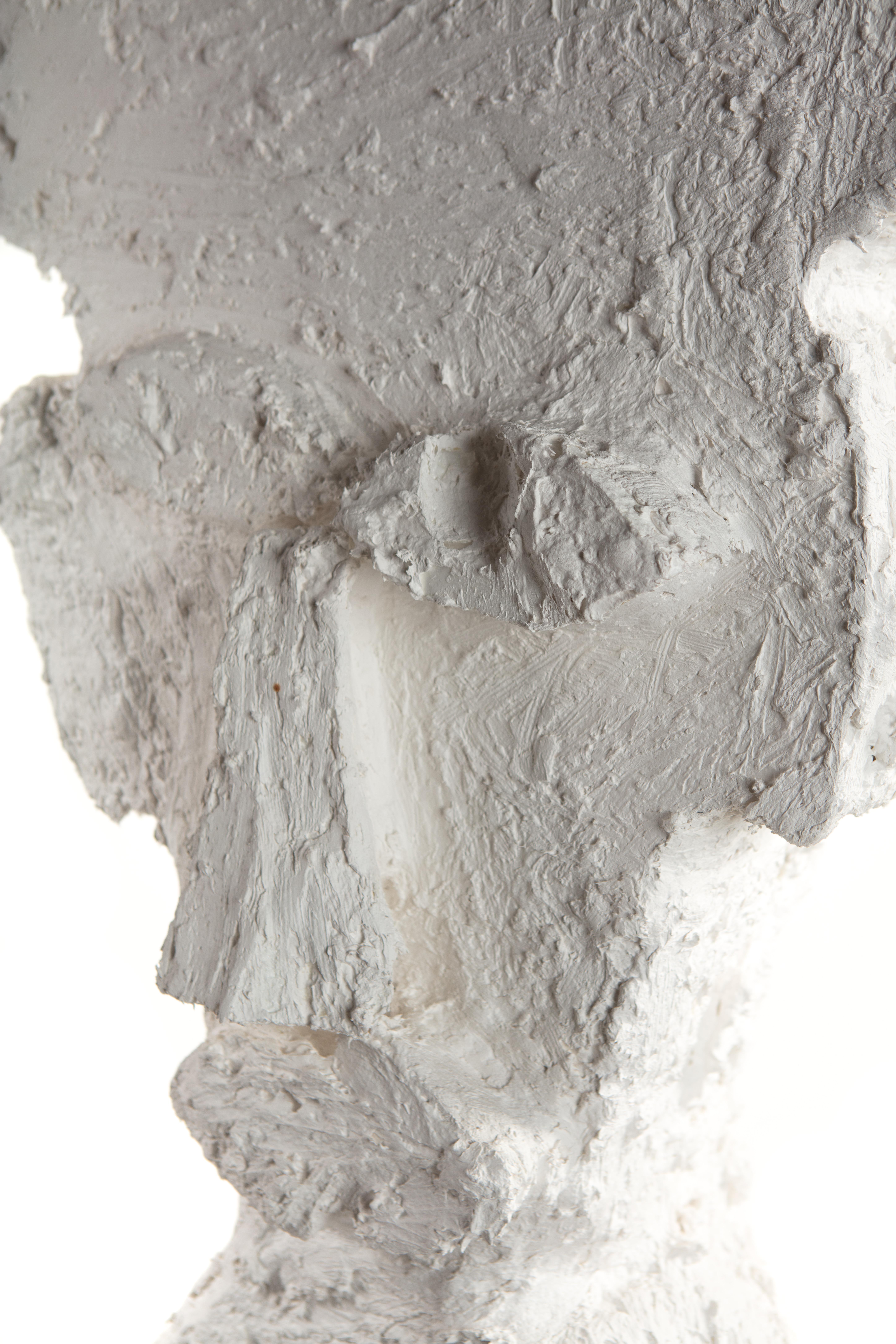 White Plaster Sculptural Figure, 21st Century by Mattia Biagi For Sale 1