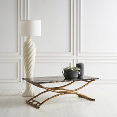 Sculptural Plaster Floor Lamp, 1980s
