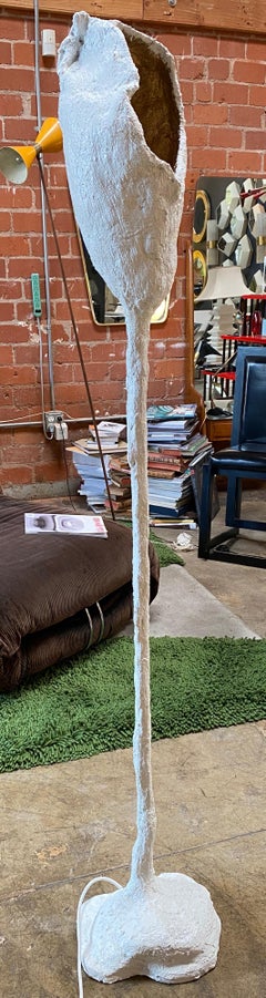 Sculptural Plaster Floor Lamp Italy 21st Century by Mattia Biagi