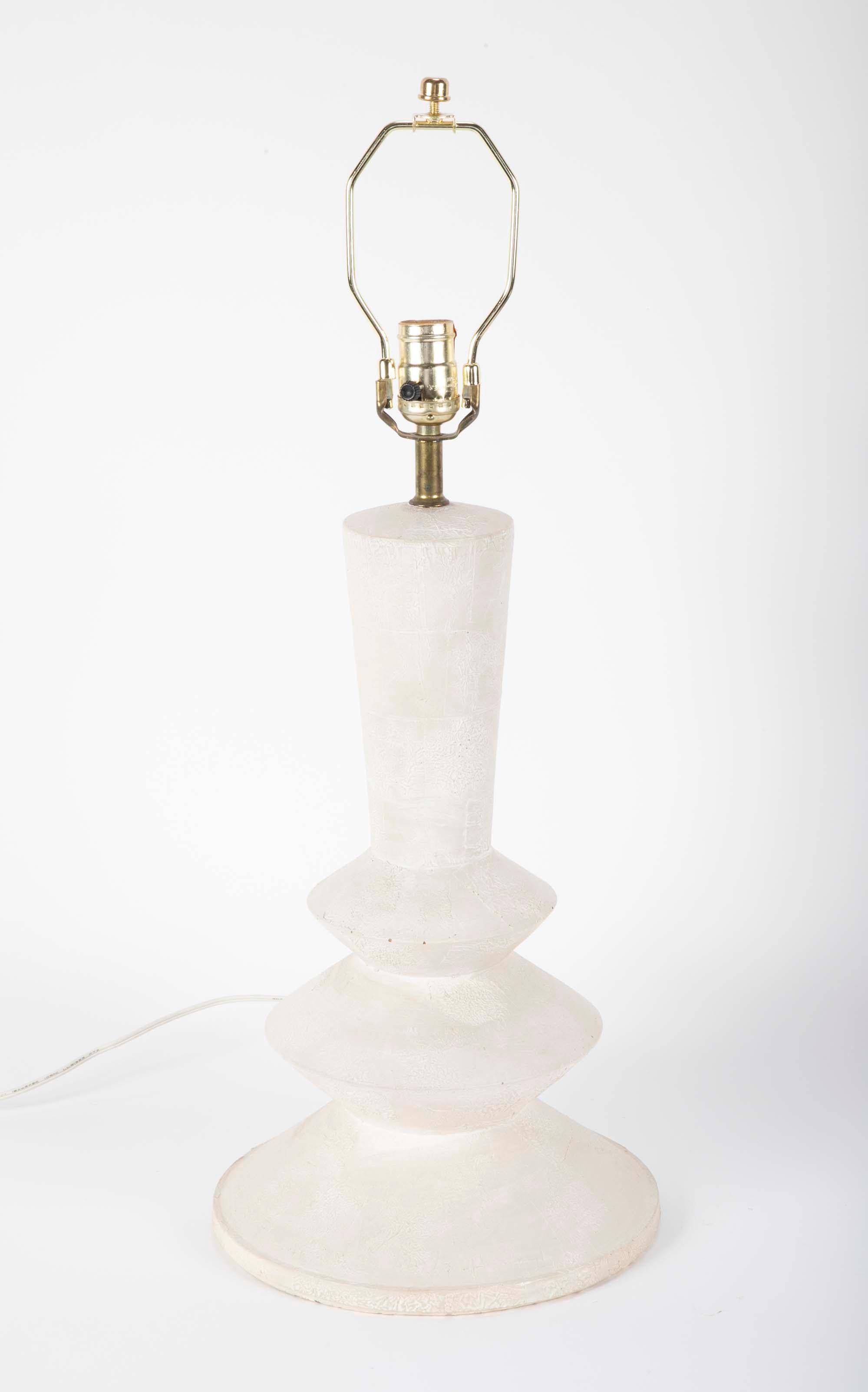 20th Century Sculptural Plaster Lamp in the Manner of Giacometti