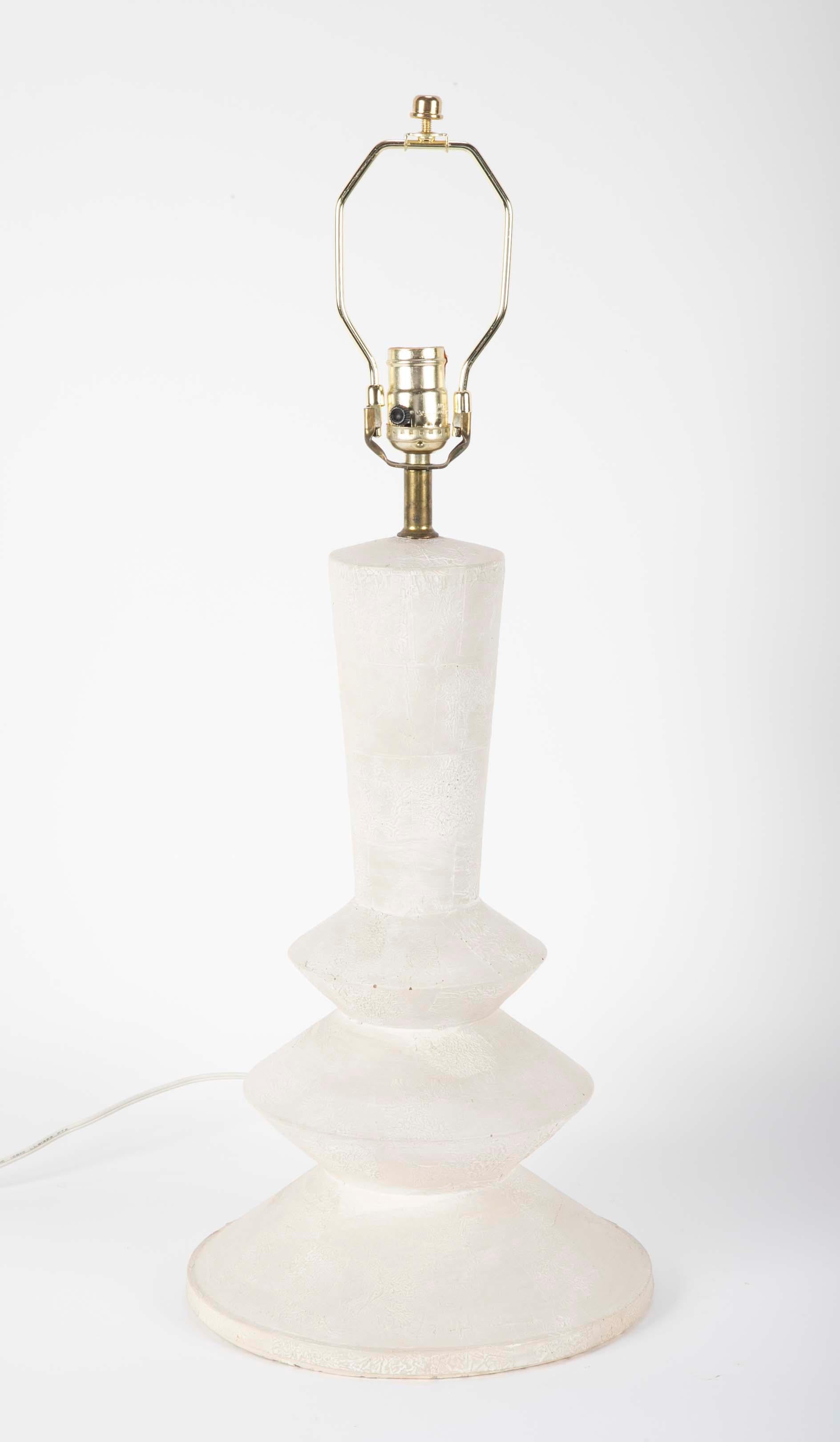 Sculptural Plaster Lamp in the Manner of Giacometti 1