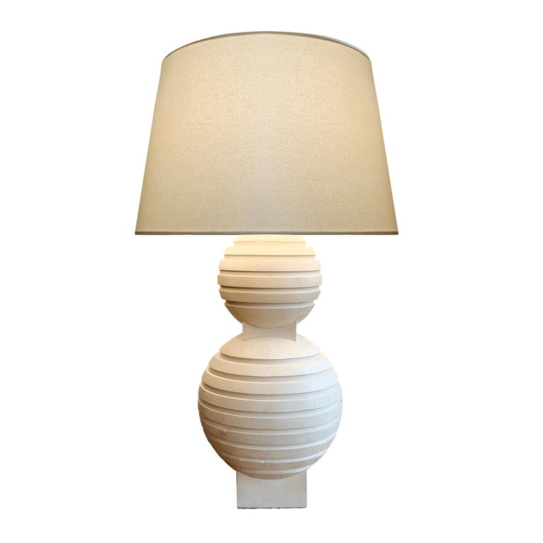 Sculptural Plaster Table Lamp At 1stdibs, White Plaster Table Lamps
