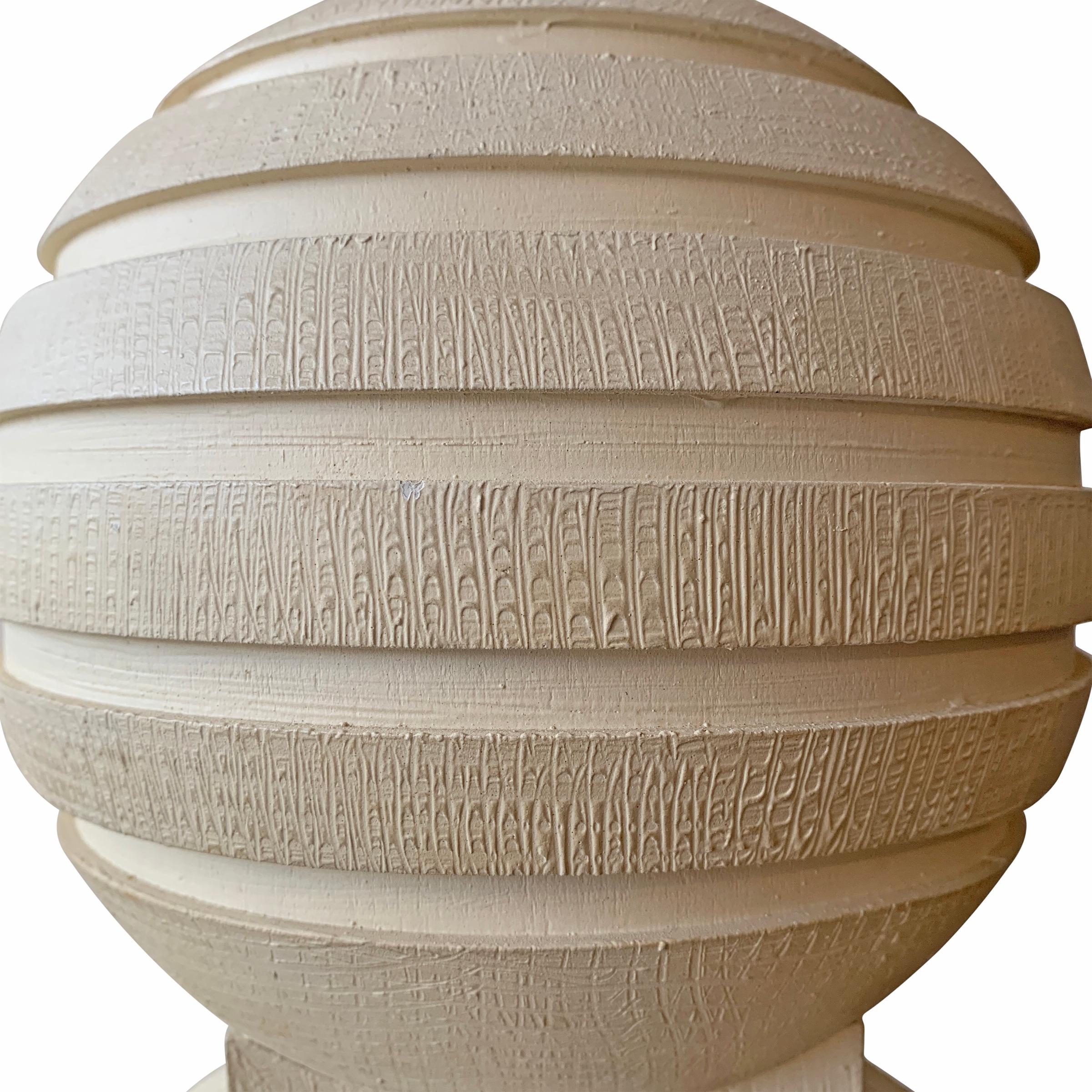 20th Century Sculptural Plaster Table Lamp