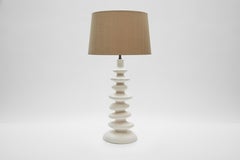 Sculptural Plaster Table Lamp Hand Made in UK Contemporary 21st Century